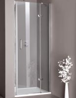 Huppe Aura elegance Распашная душевая дверь с неподвижным сегментом для ниши крепление справа 4002 схема 7
