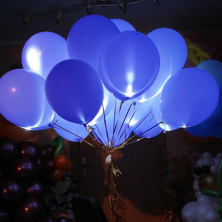 Светящиеся шары синие