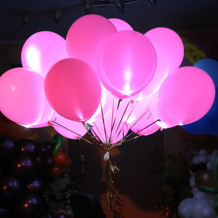 Светящиеся шары розовые