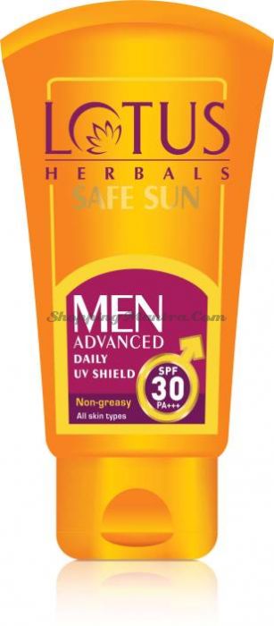 Солнцезащитный увлажняющий крем для мужчин SPF30 Лотус Хербалс | Lotus Men Advanced Shield