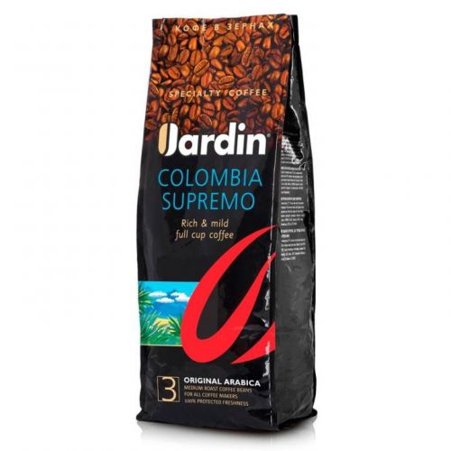 Кофе Jardin в зернах Colombia supremo 100% арабика 1кг