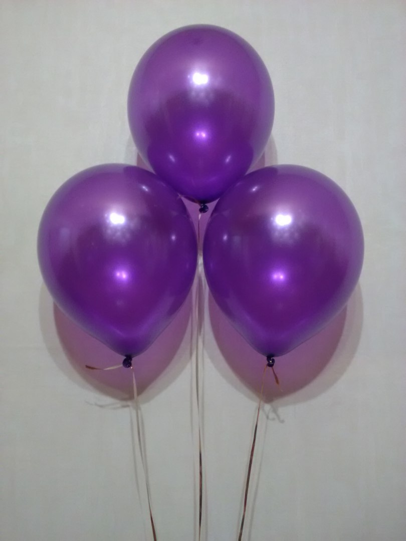 Фиолетовый металлик шар с гелием