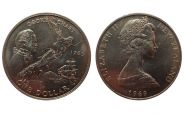 РАСПРОДАЖА!!! Новая Зеландия 1 доллар 1969 г. (200-летие экспедиции Джеймса Кука)