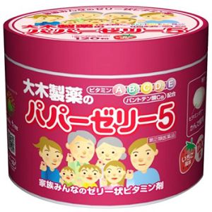 OHKI Papa Jelly 5 – детские витамины-желе с клубничным вкусом 120 шт.