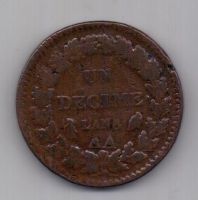 Десим - 10 сантим LAN 8 -1799 г. Франция