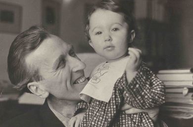 С дочерью Машей (1951 г.)