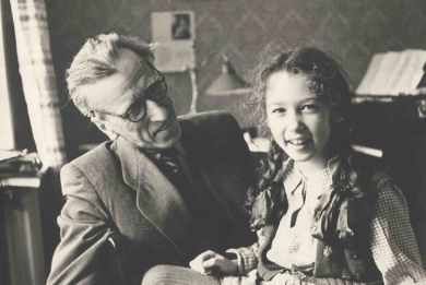 С дочерью Машей (1956 г.)