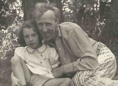С дочерью Машей (1955 г.)