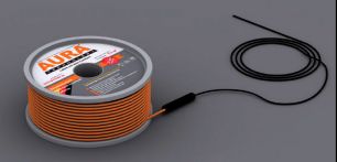 Теплый пол на основе двухжильного нагревательного кабеля AURA Heating  КТА  45.5м -800Вт