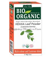 Натуральная хна для волос и мехенди Индус Веллей | Indus Valley Bio Organic Henna Leaf Powder