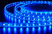 Светодиодная лента LED влагостойкая 12V 5 метров (Синяя)