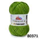 фото Пряжа DOLPHIN BABY Himalaya цвет 80371 ярко салатовый зеленый