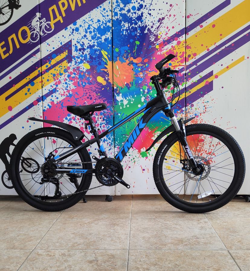 Велосипед new 22"  TMIK черно-синий