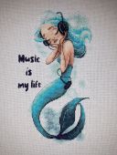 Digital cross stitch pattern "Music Is My Life".