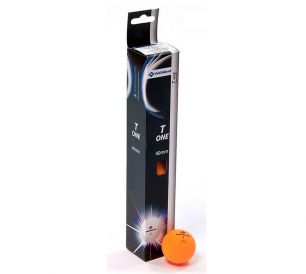 Мячики для настольного тенниса Donic T-One, 6 шт, оранжевый 