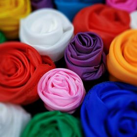 Шёлковый платок 30 см - разные цвета