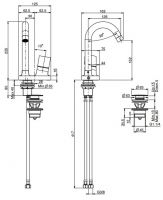Fima - carlo frattini Fluid смеситель для раковины F3851 схема 1