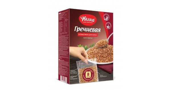 Крупа Увелка Гречневая ядрица Экстра (80г*5) 400г
