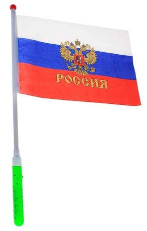 Флаг России на светящейся палочке
