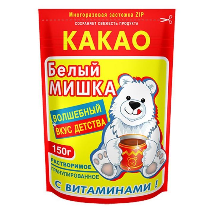 Какао Белый Мишка 150г