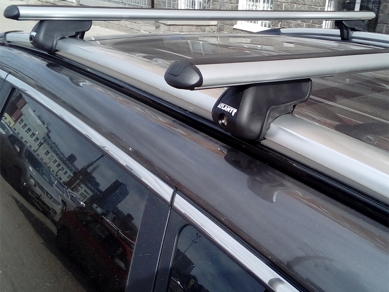 Багажник на крышу Haval H6, Атлант, аэродинамические дуги на рейлинги