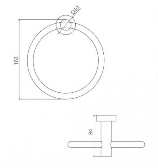 Fima - carlo frattini Rotola кольцо для полотенец F6002/1 схема 1