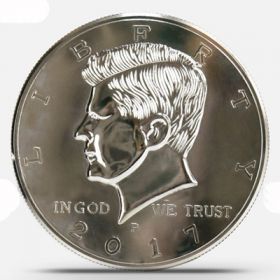 Гигантская монета Half Dollar  - Super Jumbo Half Dollar (25 см, Пластик)