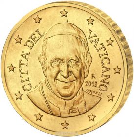 Ватикан 50 центов 2015 UNC