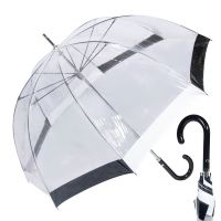 Зонт-трость M&P C4700-LM Transparent /BlackWhite