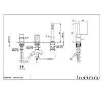 Treemme Klab смеситель для ванны/душа 2769 схема 1