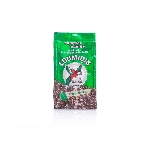 Кофе натуральный молотый Loumidis Papagalos - 194 гр