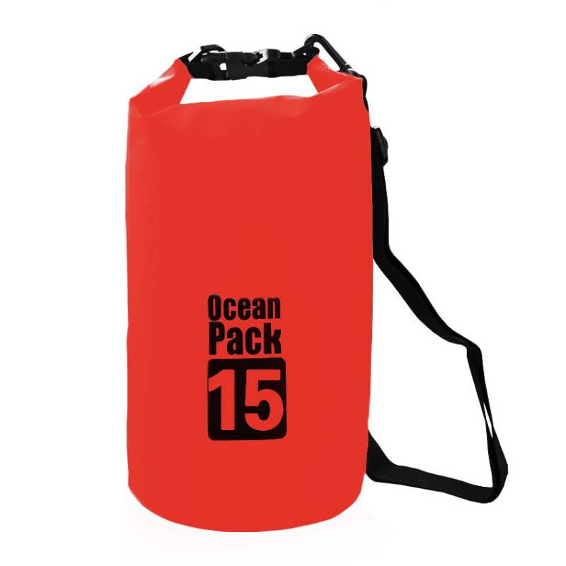 Водонепроницаемая Сумка-Мешок Ocean Pack, 15 L, Цвет Красный