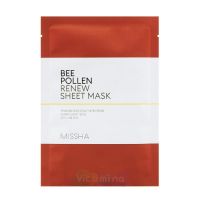 Missha Обновляющая тканевая маска с пчелиной пыльцой Bee Pollen Renew Sheet Mask, 25 мл