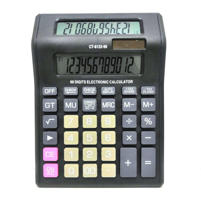 Бухгалтерский Настольный 12-Разрядный Калькулятор С Двойным Дисплеем Kaerda CT-8122