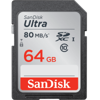 Купить карту памяти SanDisk Ultra SDHC/SDXC UHS-I  Class 10 64 GB + SD адаптер - купить в Москве в интернет магазине аксессуаров для смартфонов ELite-Case.ru