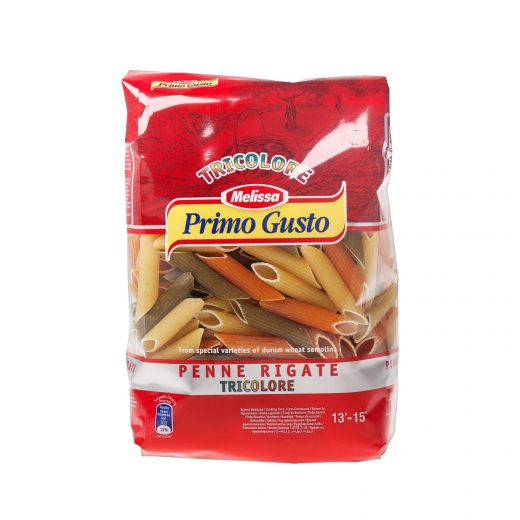 Паста «Пенне Ригате Триколор» томатно-шпинатная Melissa-Primo Gusto 500 гр
