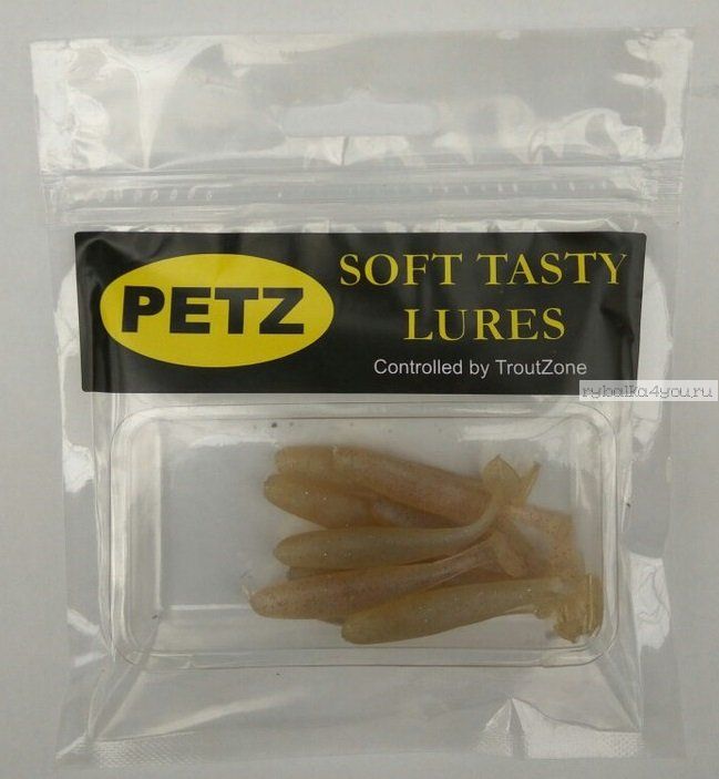 Силиконовая приманка Petz by Trout Zone Shiner 2,5" 6 см / упаковка 7 шт / цвет: 004