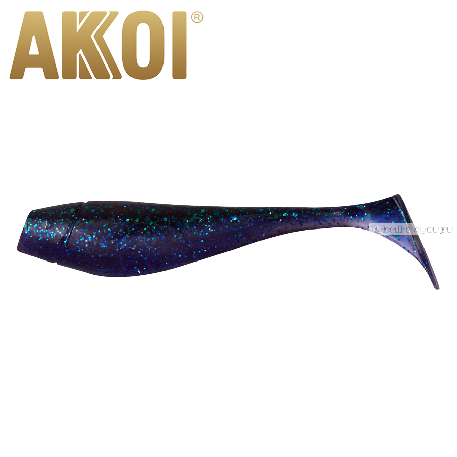 Мягкая приманка Akkoi Original Puffy 4,5'' 115 мм / 11 гр / упаковка 4 шт / цвет: OR08