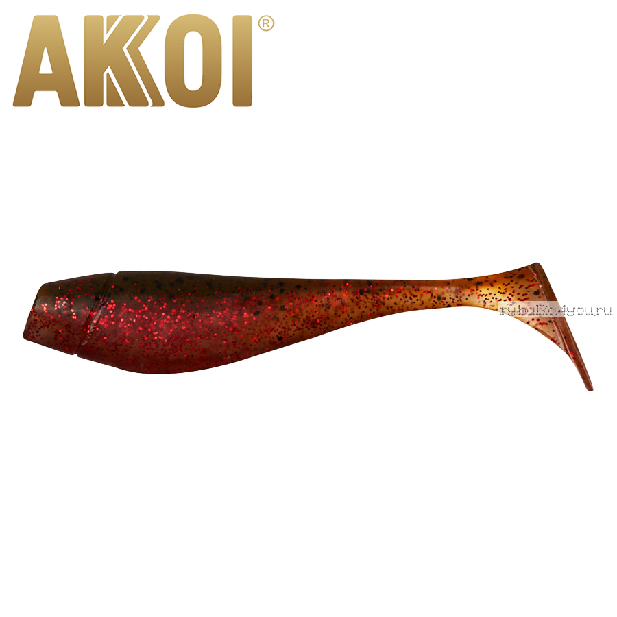 Мягкая приманка Akkoi Original Puffy 4,5'' 115 мм / 11 гр / упаковка 4 шт / цвет: OR09