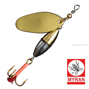 Блесна вертушка Myran Agat 10гр / цвет: Guld 6453-02
