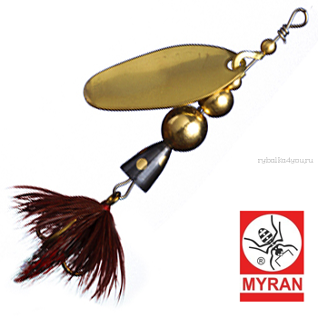 Блесна вертушка Myran Mira 2гр / цвет: Guld 6470-02