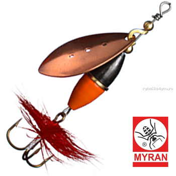 Блесна вертушка Myran Wipp Orange Svart 5гр / цвет: Koppar 6441-03