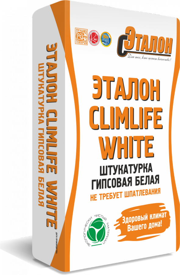 Штукатурка Эталонстрой ClimLife гипсовая белая 30 кг