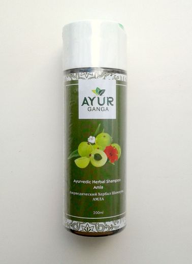 Шампунь аюрведический травяной Амла | Ayurvedic Herbal Shampoo Amla | 200 мл | AyurGanga