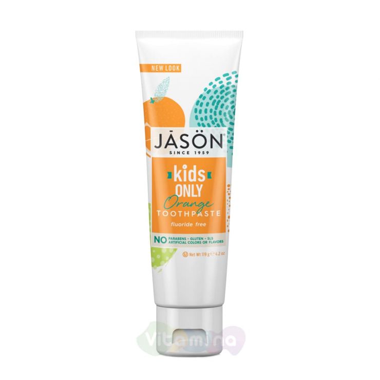 Jason Детская зубная паста Kids Only All Natural Toothpaste, 119 г