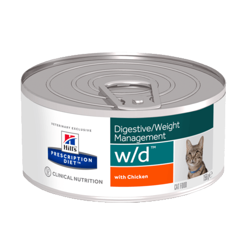 Консервы Hill's prescription Diet w/d Feline для кошек "Лечение сахарного диабета, запоров" 156 гр