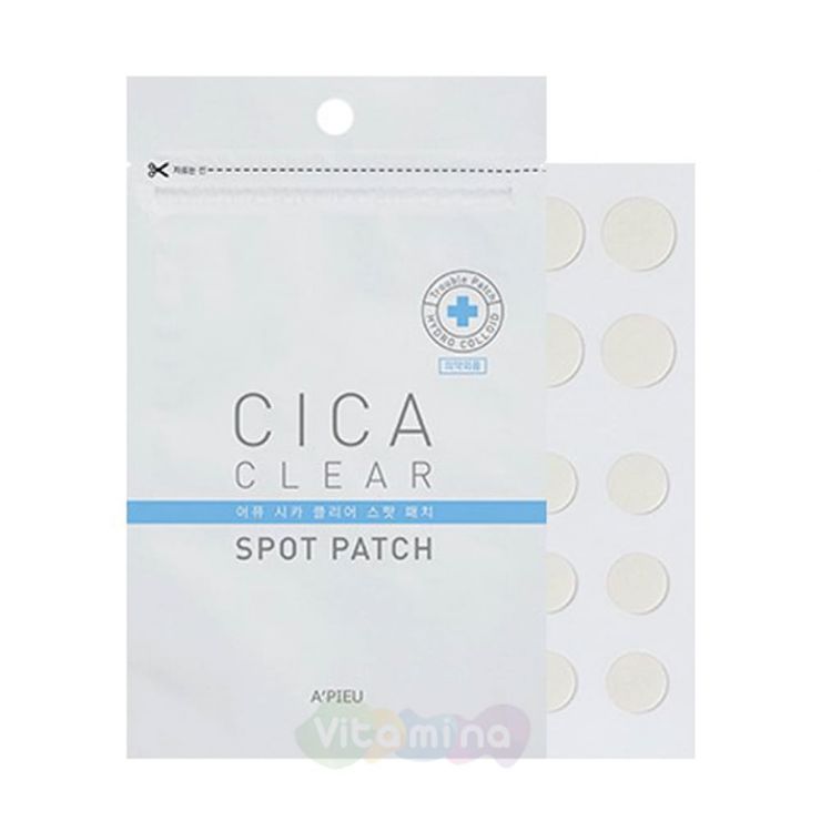 A'Pieu Противовоспалительный точечные патчи Cica Clear Spot Patch, 20 шт