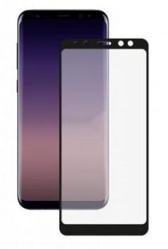 Защитное стекло противоударное PALMEXX для Samsung Galaxy A8 (2018) 5D черное