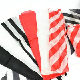 Шелковый набор "Зебра" (красно-белый / чёрно-белый) 45 см