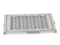 Слив донный квадратный XenoZone 350х350х150 3"(внутр.)пленка